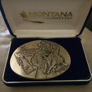 Montana silversmith Ty Murray Brass belt buckle (Rodeo)